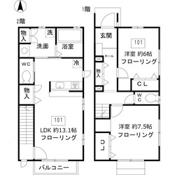 スカイハイツの物件間取画像